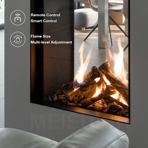 <span class=keywords><strong>Chimenea</strong></span> de Gas con <span class=keywords><strong>Ventilador</strong></span> Integrado MEISU.CH, Personalizable, de 2 Lados, con Control Remoto Inteligente NG/LG - Product Image 3