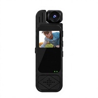 Caméra sportive portable RUSIN Vision C-13 1080P avec objectif rotatif à 180°, stabilisation 5 axes, vision nocturne et éclairage LED