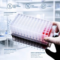 Plaque de puits profonds détachable de 84 alvéoles, configuration 12*7, compatible avec l'extraction d'acides nucléiques TANBead SLA D14800, consommable de laboratoire en PP