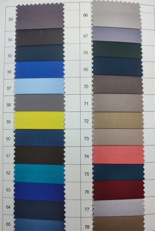 pure cotton colour card