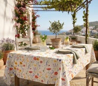 Nappe rectangulaire de luxe en PVC jacquard floral, prix usine, idéale pour les fêtes estivales en extérieur et les pique-niques – Offre spéciale