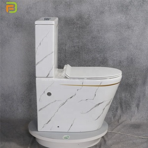 В европейском стиле напольный унитаз из керамического мрамора - Product Image 3