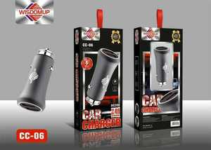 Caricabatterie per Auto WISDOMUP CC-06 2.4A USB Tipo A 12-24V con Presa Accendisigari e Porta AUX - Product Image 3