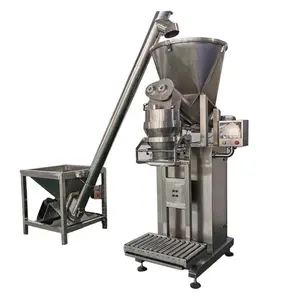 High quality 5kg 10kg 25kg 50kg flour milk woven kraft paper bag pouch dry powder auger dosing filling machine