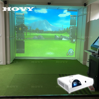 Simulateur d'entraînement de golf AR Sport Impact Screen avec écran LCD, résolution 1920x1200, mise au point automatique, interactif