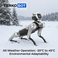 Robot quadrupède bionique MagicDog TERKOBOT 13-DOF avec interaction IA SAGE, programmation ROS Python, chien robot tout-terrain