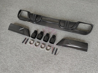 Kit de carrocería de difusor trasero de estilo LD de fibra de carbono X6M para BMW F96 X6M parachoques trasero de fibra de carbono difusor de labio inferior alerón divisor