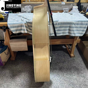 Instrumentos de cuerda de música Jingying 2024, placa de presión de ribete barniz hecho a mano contrabajo - Product Image 4