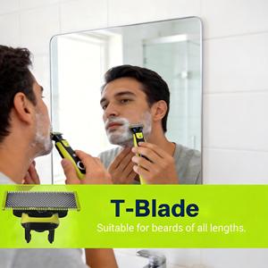 Cuchilla de Repuesto BBD Tipo T Compatible con <span class=keywords><strong>Philips</strong></span> OneBlade para Rostro y <span class=keywords><strong>Cuerpo</strong></span> - Product Image 1