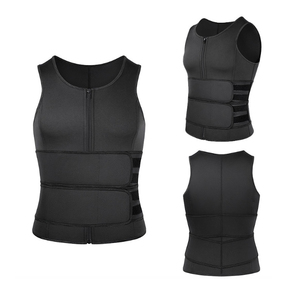 Gilet <span class=keywords><strong>de</strong></span> <span class=keywords><strong>sudation</strong></span> amincissant réglable en néoprène pour hommes, avec double <span class=keywords><strong>ceinture</strong></span>, pour la perte <span class=keywords><strong>de</strong></span> poids et le remodelage corporel, idéal pour la gym à domicile - Product Image 2