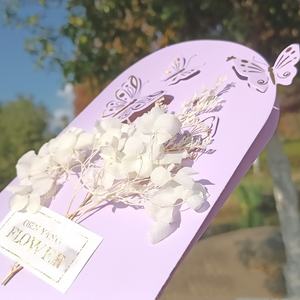 Nouvelle conception de carte 3D en forme de fleur, cadeaux créatifs, carte postale florale, anniversaire, mariage, invitations, carte de vœux, carte pop-up - Product Image 3