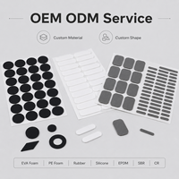 Pads adhésifs en caoutchouc EVA et silicone découpés sur mesure, OEM/ODM d'usine, avec MOQ flexible