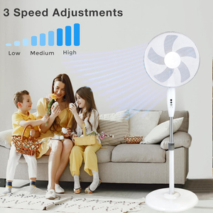 12 16 Inch 12V DC/AC <b>Solar</b> <b>Fan</b> With <b>Solar</b> Panel or Adapter Charger With Desktop or Standing or Wall Mount <b>Solar</b> Rechargeable <b>Fan</b> - Product Image 4