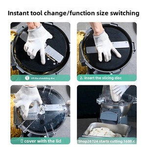 Machines à dé<span class=keywords><strong>couper</strong></span> <span class=keywords><strong>les</strong></span> légumes et <span class=keywords><strong>les</strong></span> fruits pour restaurants, cantines, moteur industriel pour pommes de terre et autres - Product Image 6