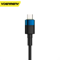 D61V 1M Longitud 3A Corriente Nylon Trenzado Aluminio Shell TPE USB a Micro Teléfono Cables de carga