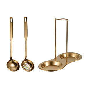 Juego de Cubiertos de Acero Inoxidable de Diseño Nuevo y Lujoso para Restaurante de Hotel, Colador de Sopa para Olla Caliente - Product Image 1