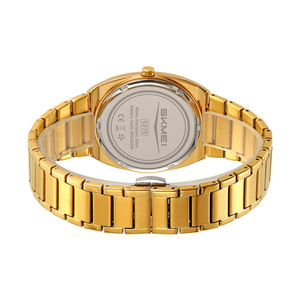 Skmei Men's Quartz Watch Stainless Steel Band Analog Calendar Waterproof Day Date Casual Wristwatch - Product Image 4