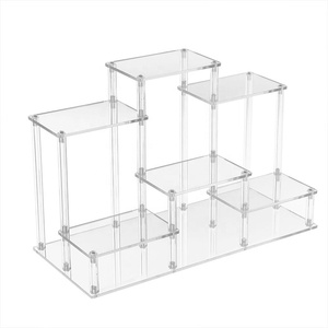 Espositore a 6 Livelli in Acrilico Portatile e Rimovibile con Ripiano <span class=keywords><strong>per</strong></span> Collezioni, Action Figure, Profumi e Oggetti Piccoli - Product Image 1