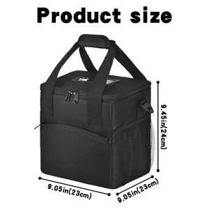 Insulated Cooler <b>Bag</b> <b>20L</b> Portable Zipper Outdoor Activities Keep Cold Cans Storage Nylon - Product Image 4