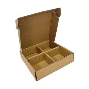 Logo personalizzato ondulato carta Kraft spedizione della posta colore marrone con inserto - Product Image 3