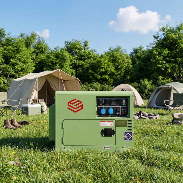 Low Noise Portable Generator Power Electrical Diesel Generator 5KVA 8KVA 10KVA 12KVA 15KVA 20KVA Generator Optional with ATS
