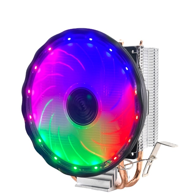 TISHRIC 2 Copper Column Cpu Cooling Fan CPU Cooler 4 Pin PWM RGB Quiet Ventilador Silent Radiator for Intel LGA 1150 1151 1155