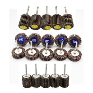 <span class=keywords><strong>Ponceuse</strong></span> à roue à lamelles avec ponçage abrasif à tige pour meuleuse électrique outil rotatif meuleuses à arbre flexible polissage rouille soudure fraise - Product Image 5