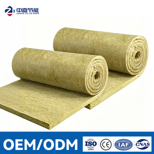 Cheap Price 50mm 90kg/m³ Rock Wool Felt Insulation Roll Fireproof Blankets For Construction Projects - Product Image 1