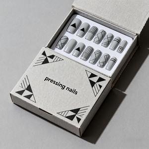 Boîte de papier d'emballage pour ongles cosmétiques à presser personnalisée en gros Boîte à ongles cosmétique de <span class=keywords><strong>manucure</strong></span> vide de haute qualité pour femmes - Product Image 2