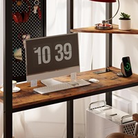 Lit superposé en métal double avec bureau et étagère, 2 échelles intégrées, prises de courant et éclairage LED pour usage hôtelier - Vente en gros usine