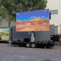 Remorque d'affichage LED mobile couleur P5 P6 en stock, étanche pour extérieur, pour écran LED publicitaire
