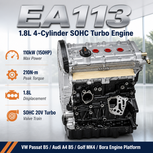 Nouveau moteur EA113 1.8L Turbo <span class=keywords><strong>110Kw</strong></span> <span class=keywords><strong>4</strong></span> cylindres SOHC 20V essence pour VW B5 A4 B5 <span class=keywords><strong>Golf</strong></span> MK4 Bora pour la réparation de pièces automobiles - Product Image 1