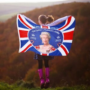 2026 3X5FT Royaume-Uni Queens Drapeau Double Face Décoration <span class=keywords><strong>Reine</strong></span> <span class=keywords><strong>Elizabeth</strong></span> ll Platine Jubilé Drapeau Pour Le Festival Britannique - Product Image 6
