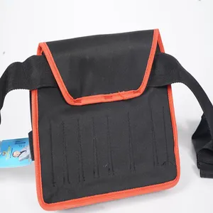 Customized Tool Bag With Adjustable Nylon Belt Heavy Duty Professional Waist Work Pouch For Electricians Technician