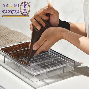 Tangba hình chữ nhật tấm lưới Polycarbonate sô cô la khuôn 50g nhựa sô cô la thanh kẹo khuôn tùy chỉnh PC bánh công cụ - Product Image 1