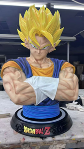 Estatua <span class=keywords><strong>de</strong></span> Busto <span class=keywords><strong>de</strong></span> <span class=keywords><strong>Dragon</strong></span> <span class=keywords><strong>Ball</strong></span> <span class=keywords><strong>Z</strong></span>, Super Saiyan Gogeta Vegito, Tamaño Real, Resina Polystone, Figura <span class=keywords><strong>de</strong></span> Anime Coleccionable, Decoración - Product Image 2