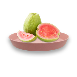 Wedding dinner Golden disposable plastic plate set tableware plastic fruit plate