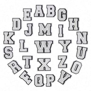 Ingrosso lettere <span class=keywords><strong>e</strong></span> numeri da scarpe per Clogs scarpe con fori parole iniziali nome età PVC gomma Charms - Product Image 2