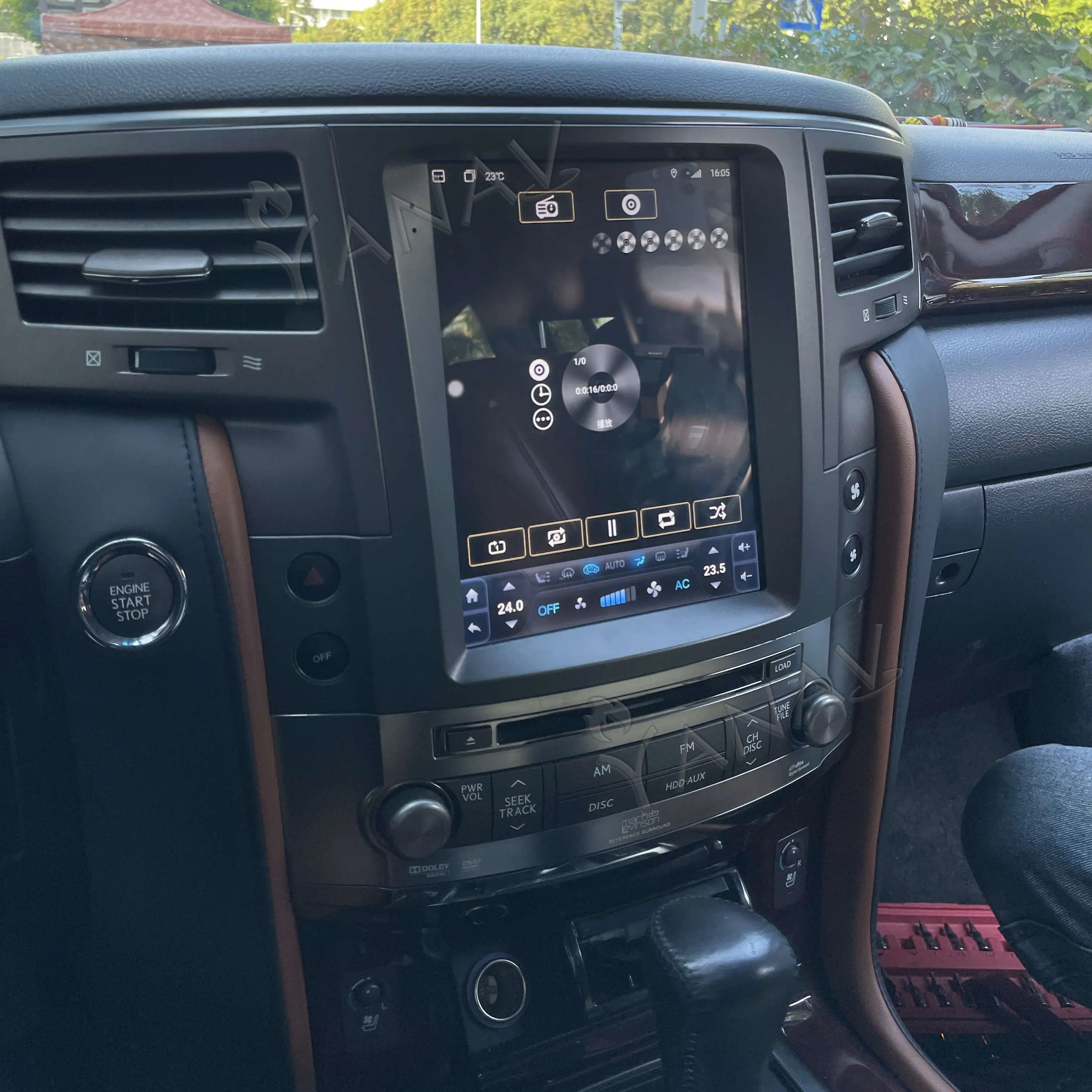 128Gb Android Autoradio Voor Lexus LX570 2007-2015 Stereo Multimedia Speler Tesla Verticale Screen Draadloze Carplay Gps navigatie