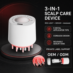 Custom Logo Hair Scalp Oil Applicator Portable Silicone Cap Scalp Massage Tool for Hair Care - Product Image 3
