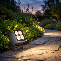 Projecteur LED extérieur étanche IP65 en aluminium, blanc chaud 2700K, haute luminosité, pour aménagement paysager et jardin, AC220V/110V