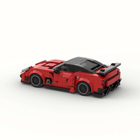 Voiture de course MOC très populaire, compatible avec les jouets de construction éducatifs à petites pièces pour enfants, en plastique, pour l'exportation transfrontalière