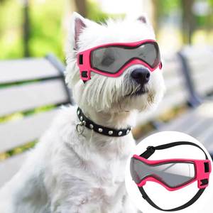 Lunettes de soleil pour chien, lunettes de protection UV, coupe-vent, anti-neige, confortables, souples, avec sangles réglables pour petits chiens et chiots - Product Image 1