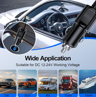 Convertisseur Booster Starlink Intégré avec Prise Allume-Cigare, Câble DC Étanche en Alliage d'Aluminium, Alimentation Stable 12V-57V pour Voiture