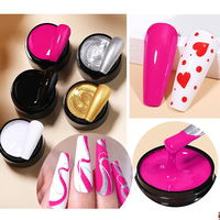 Gel de Peinture pour Nail Art Sans Couche Collante, Gel à Embosser, Gel Polish de Peinture Hautement Pigmenté sous Marque Privée
