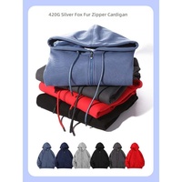 Hoodie Homme Personnalisé avec Logo, Coupe Ample et Épaisse, Couleur Unie, Impression en Relief, Taille Plus, Hiver, Vente en Gros Usine
