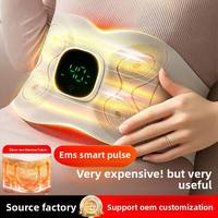 Ceinture de massage EMS premium pour le ventre et la taille, appareil de tonification, recharge USB, fonction de chauffage et de minuterie, portable pour le bureau et les voyages
