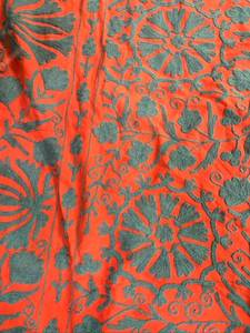 Jeté brodé à la main style Suzani Ouzbek, drap de lit, couvre-lit, tapisserie murale, nappe, textile de maison décoratif, fournitures B2B - Product Image 2
