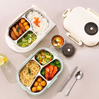 Boîte à lunch compartimentée, étanche, isotherme, empilable, pour la conservation de la chaleur, conteneur alimentaire portable pour le bureau et l'école