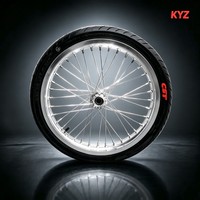 Ensemble de roues Surron Supermoto 17 pouces en alliage chromé CNC avant et arrière pour moto électrique tout-terrain Light Bee X LBX Talaria MX4, vente en gros